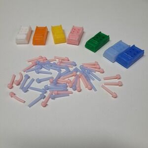 Vintage Milton Bradley The Game of Life Replacement Cars Pegs People Tokens